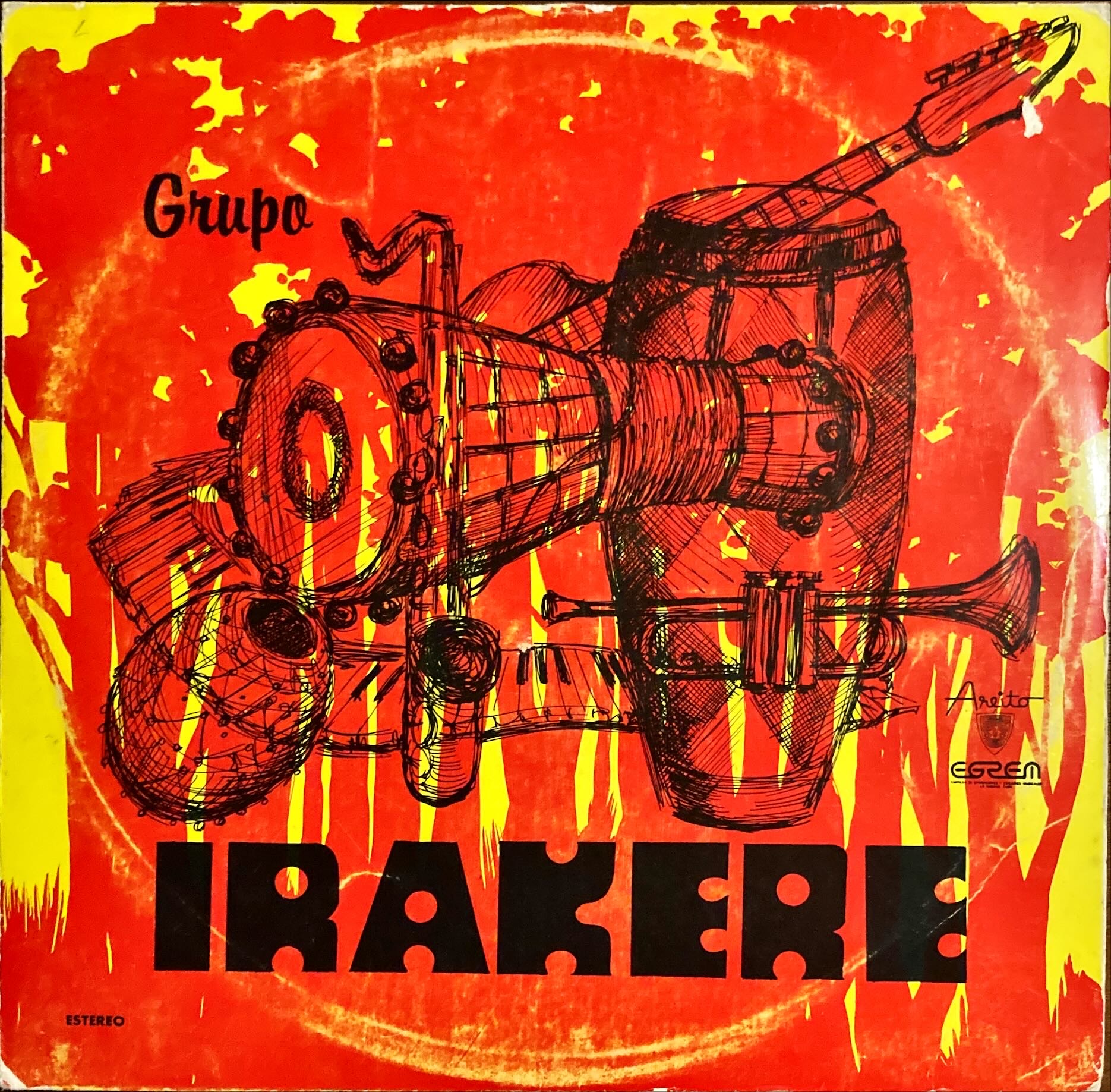 Grupo IRAKERE LP / Areito LD-3660 ESTREO Cuba 1976 / Condition disc ...